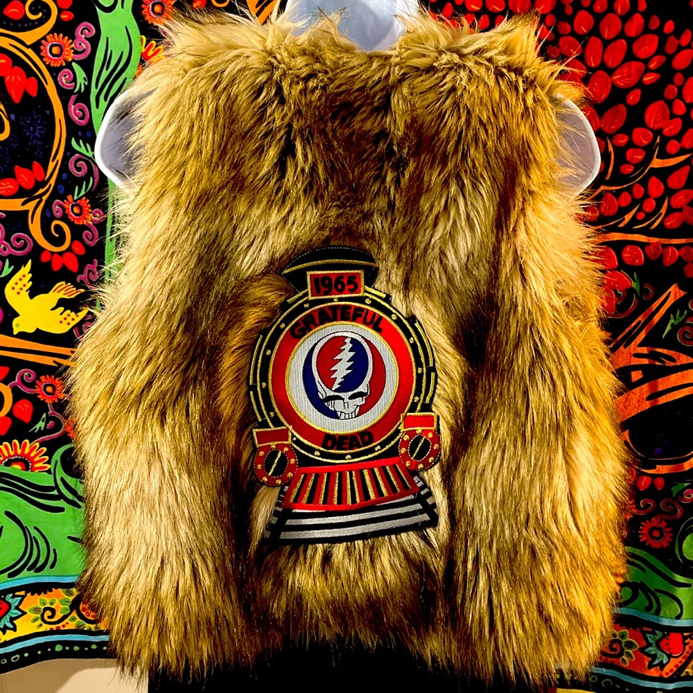 Juicy Conture Grateful Dead Fur Vest